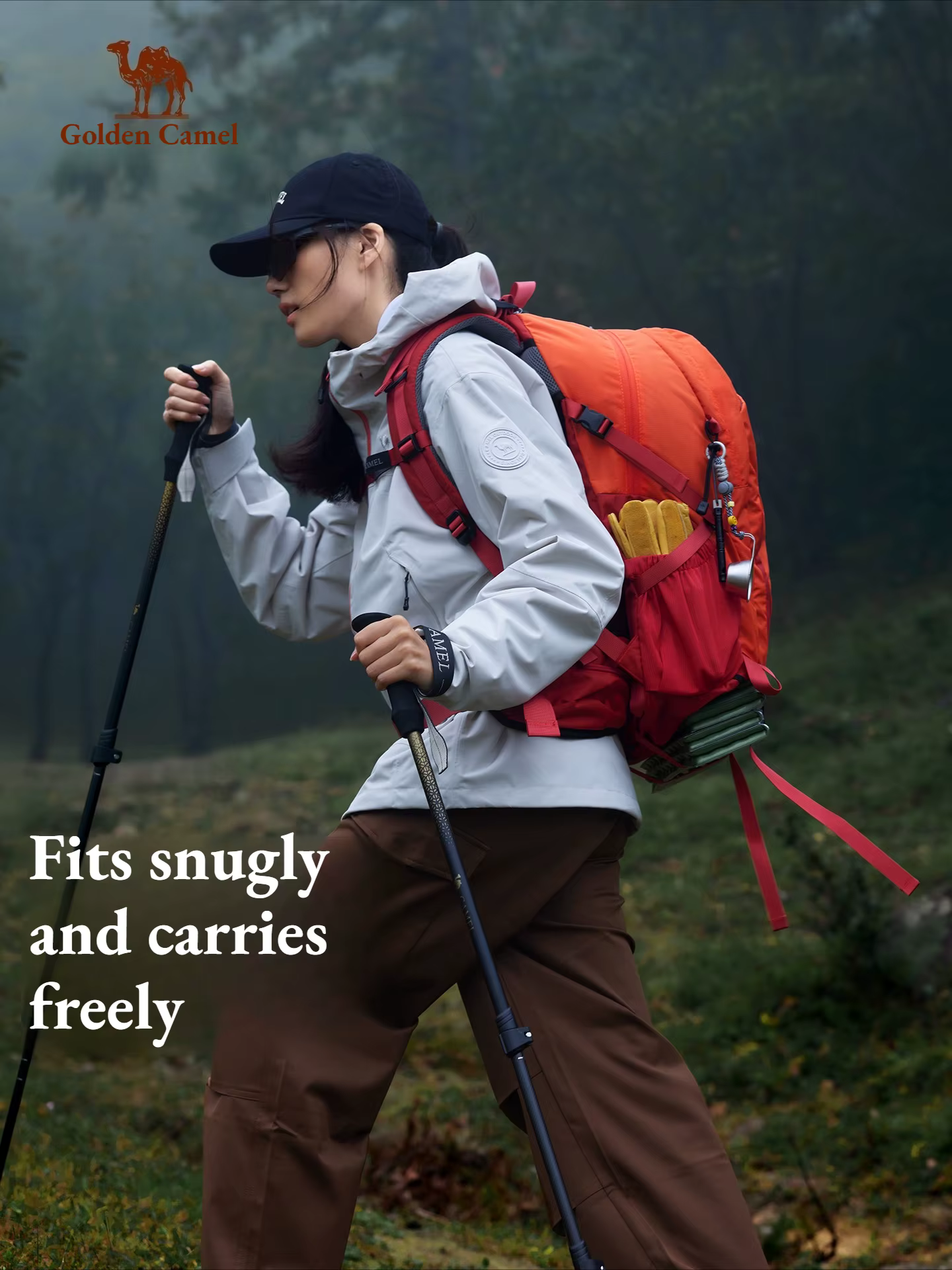 Sac à dos de randonnée imperméable Golden Camel 38L pour hommes et femmes, sac de voyage, de trekkin