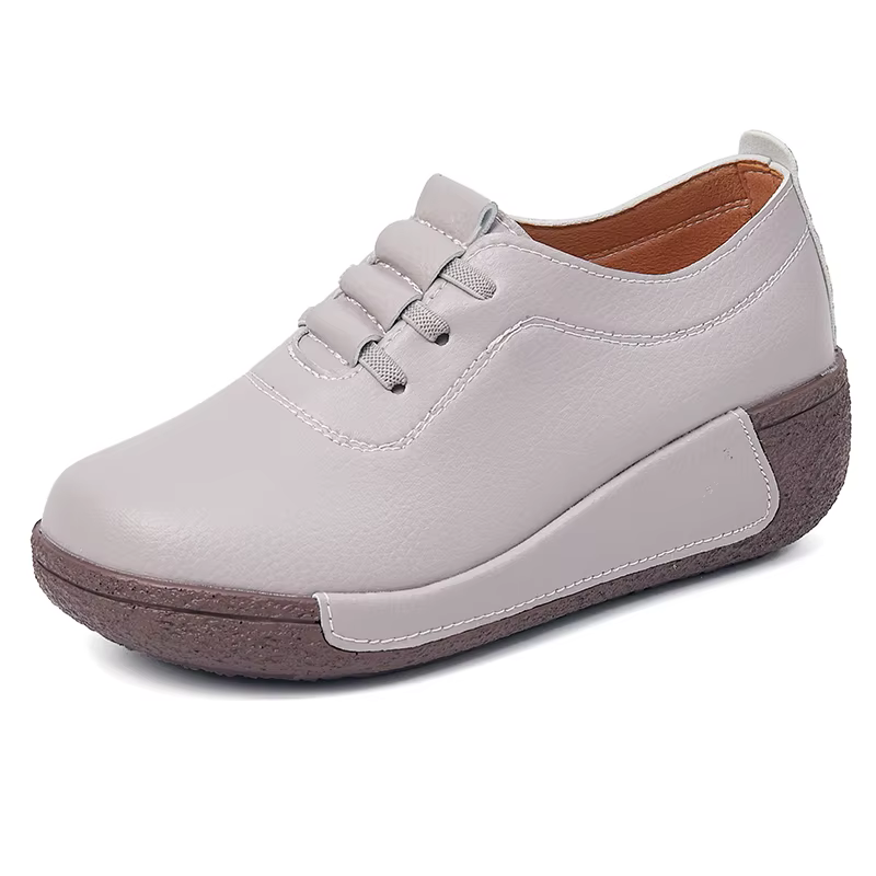 Chaussures décontractées à talon compensé pour femmes, à enfiler avec bande élastique, pour le print