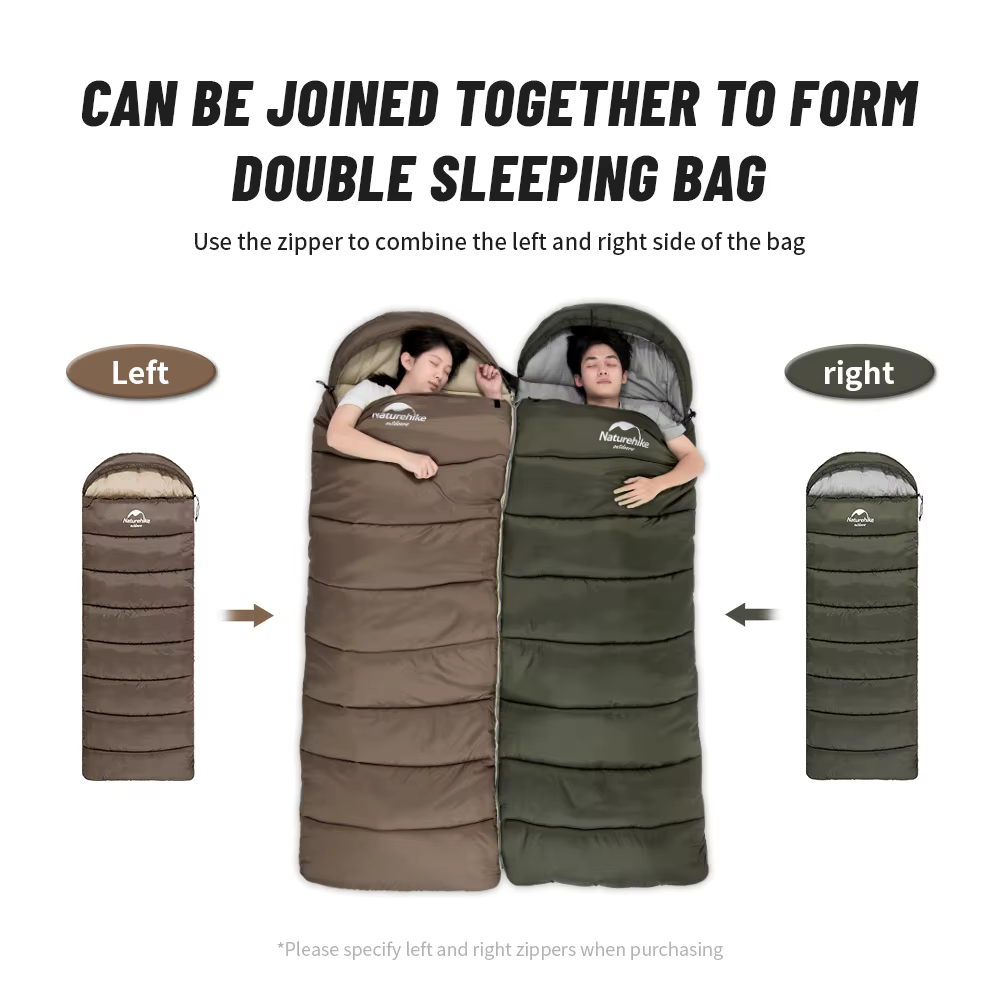 Sac de couchage en coton Naturehike, ultraléger, accessoires de camping, sac de couchage enveloppant