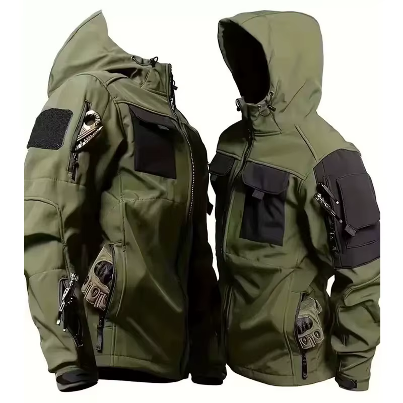 Vestes imperméables en polaire pour hommes, tactiques militaires, hiver et automne, sport, randonnée