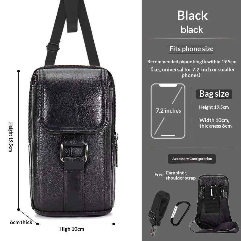 Sac de ceinture pour téléphone portable pour homme, sac de poitrine pour le travail en extérieur, ét