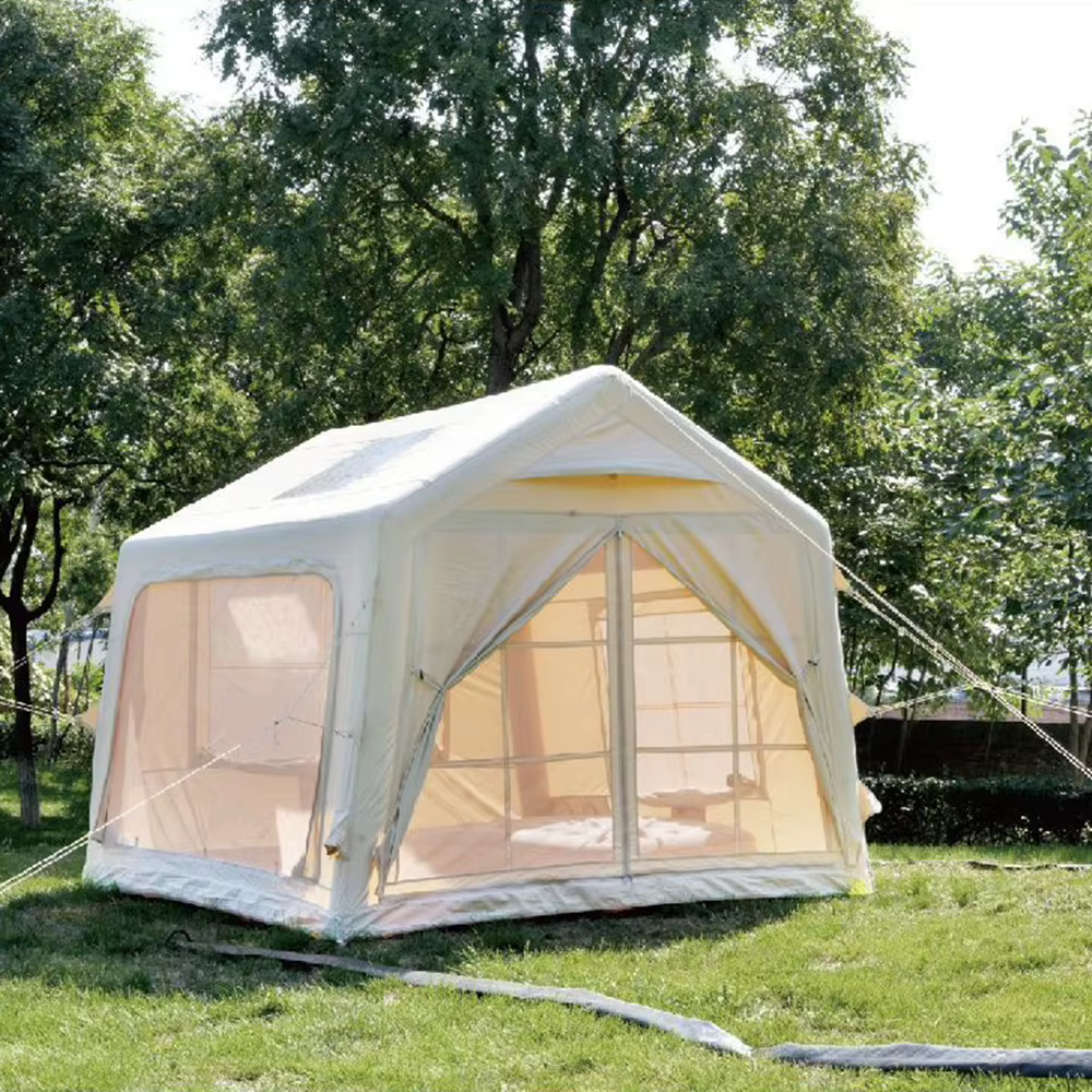 Tente familiale de luxe imperméable Tente Oxford Camping en plein air pour plusieurs personnes Tente