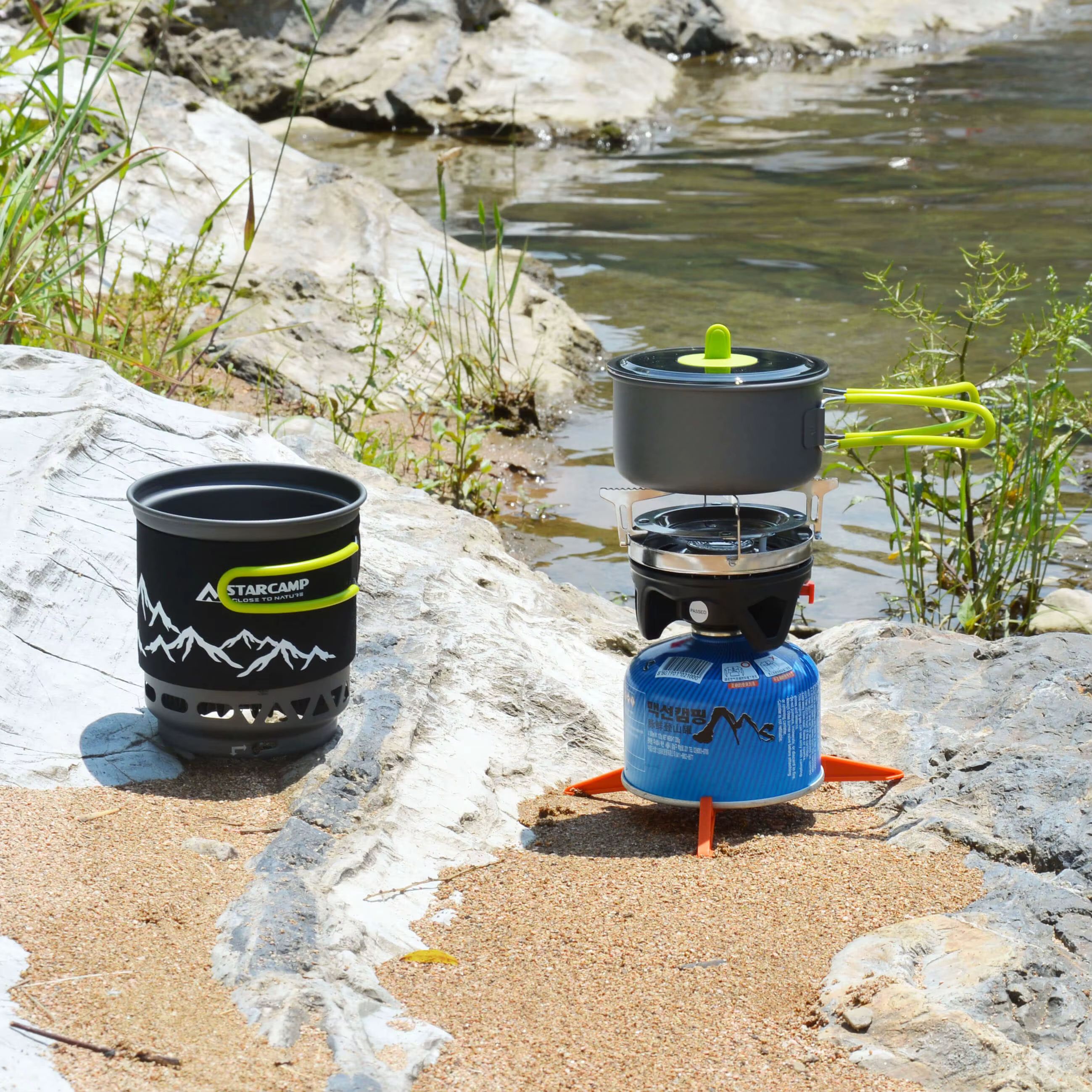 STARCAMP-Cuisinière à gaz pour camping en plein air, système de cuisson, cuisinière à jet à ébulliti