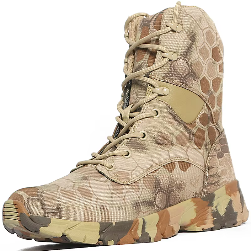 Bottes de chasse pour hommes, chaussures tactiques respirantes et montantes, Camouflage, randonnée e