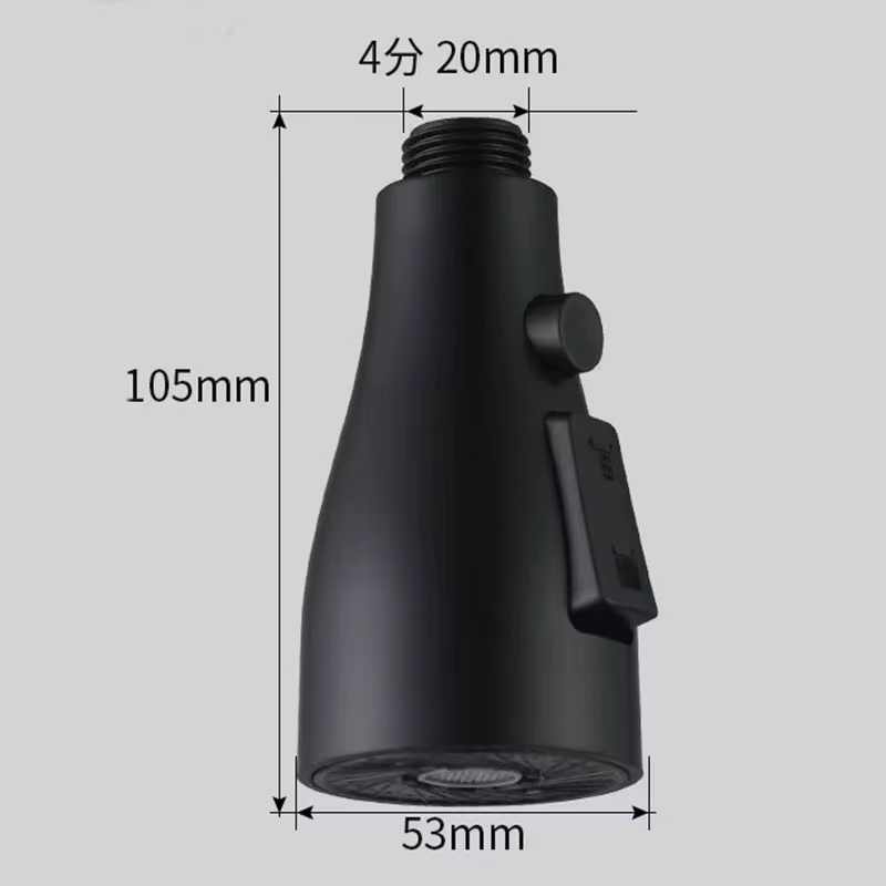 Accessoires de robinet de cuisine, remplacement de la buse de pulvérisation, 3 modes, tête de pulvér