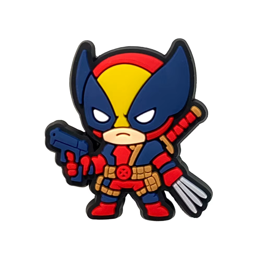 Boucles décoratives populaires Deadpool et Wolverine pour sandales Crocs – Accessoires DIY Y2K pour 