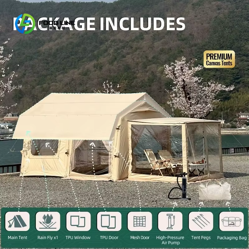Tente pneumatique personnalisée - Beige, fabricant, tente pneumatique de luxe très vendue, imperméab