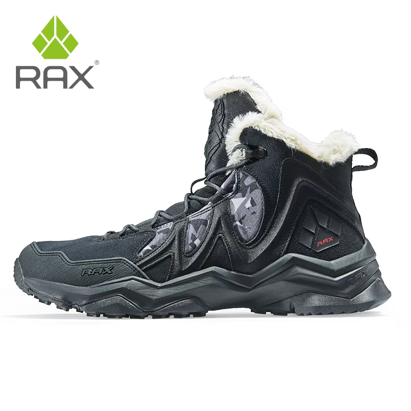 RAX-Chaussures de randonnée imperméables pour hommes, baskets d'extérieur d'hiver, bottes de neige e