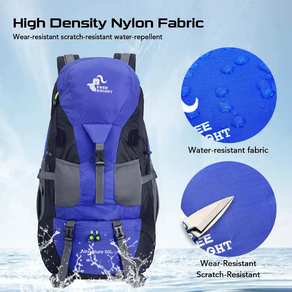 Free Knight-Sac à dos de randonnée résistant à l'eau pour homme, sac de jour de camping, sac à dos d