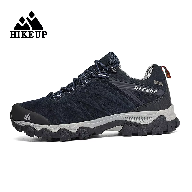 HIKEUP-Chaussures de Randonnée en Cuir Durables pour Homme, Baskets de dehors en Plein Air, de Trekk