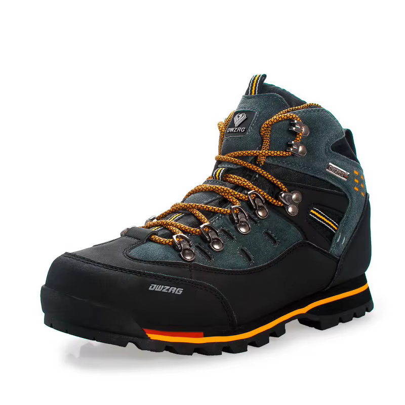 Chaussures de randonnée imperméables en cuir pour hommes, chaussures d'escalade et de pêche, nouvell
