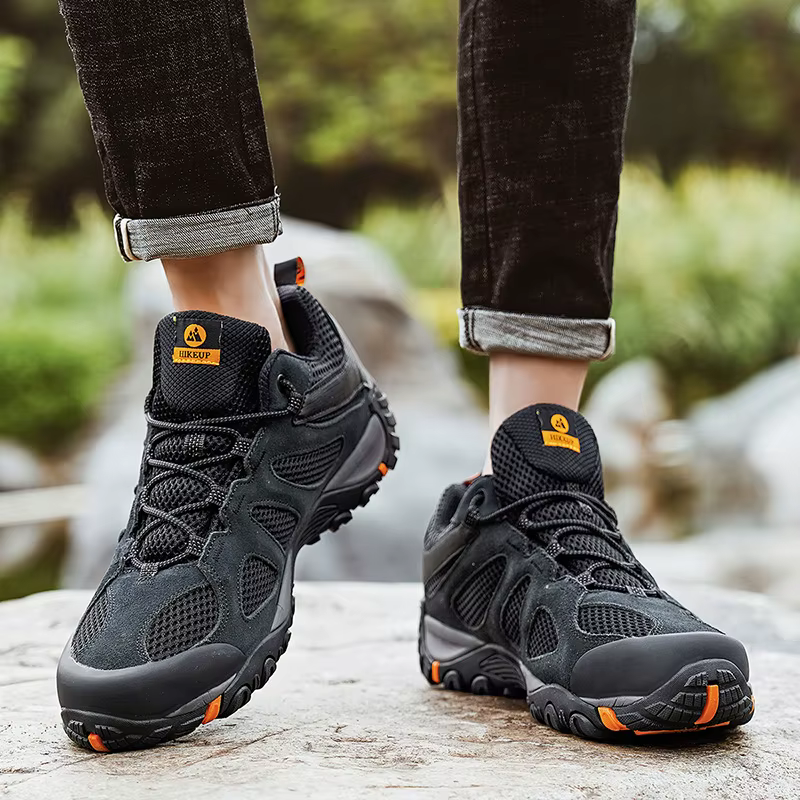 HIKEUP nouvelles chaussures de randonnée en plein air pour hommes antidérapantes résistantes à l'usu