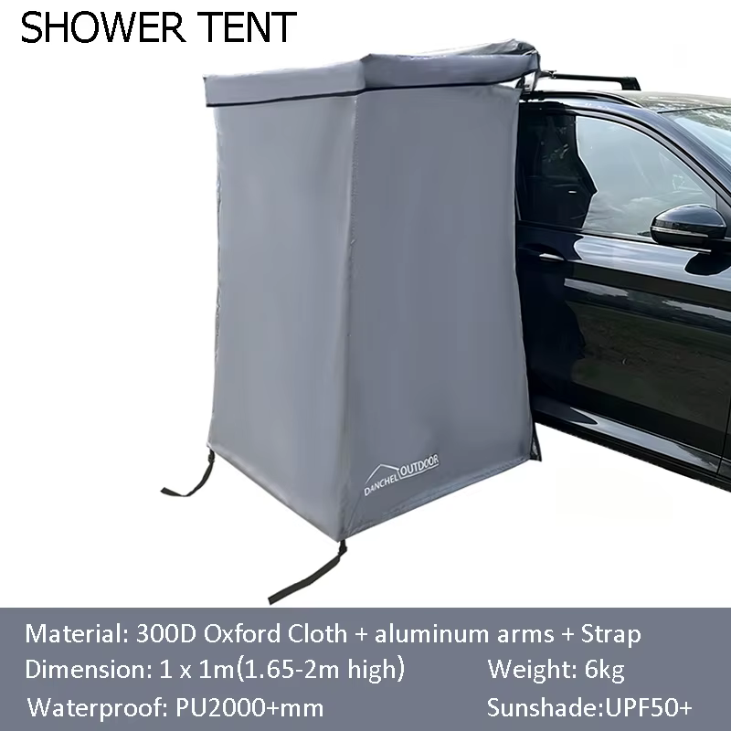 DANCHEL OUTDOOR Tente de douche pour voiture, portable et pliable, pour camping, installation facile