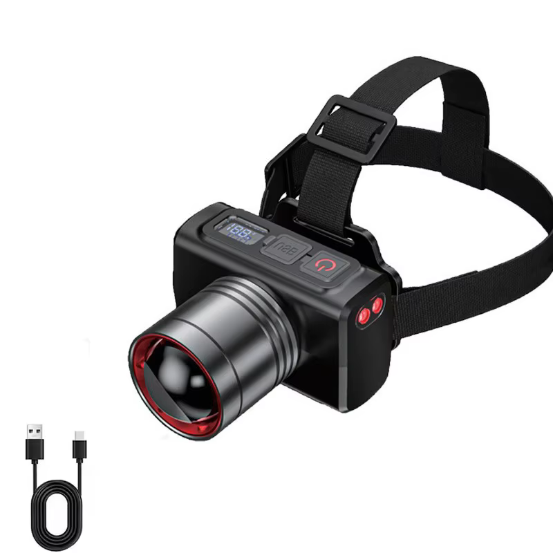 Lampe frontale Rechargeable Super lumineuse avec capteur de mouvement, lampe frontale Led, étanche, 
