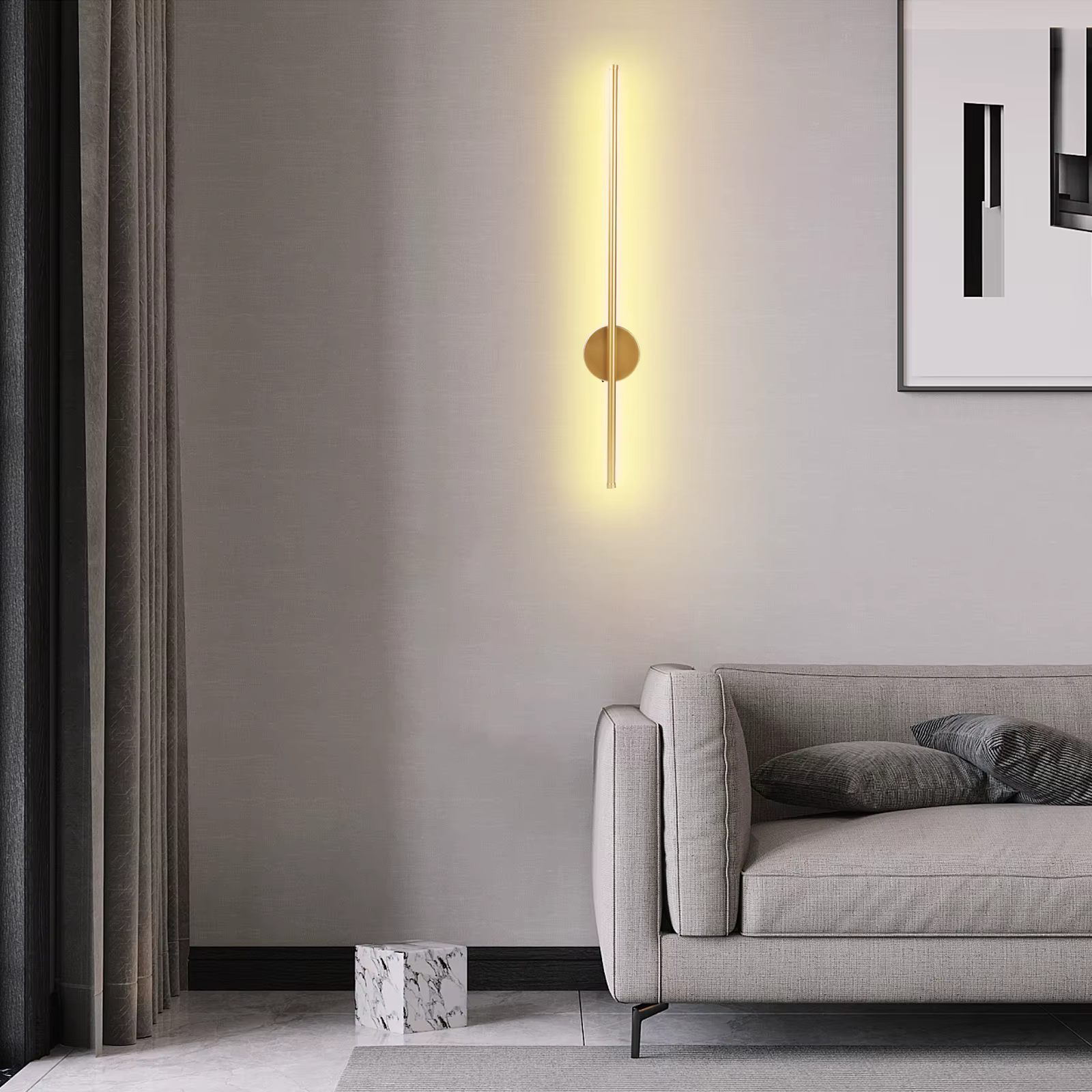Lampe murale LED Rechargeable par USB, Attraction magnétique, télécommande, miroir de chevet de cham