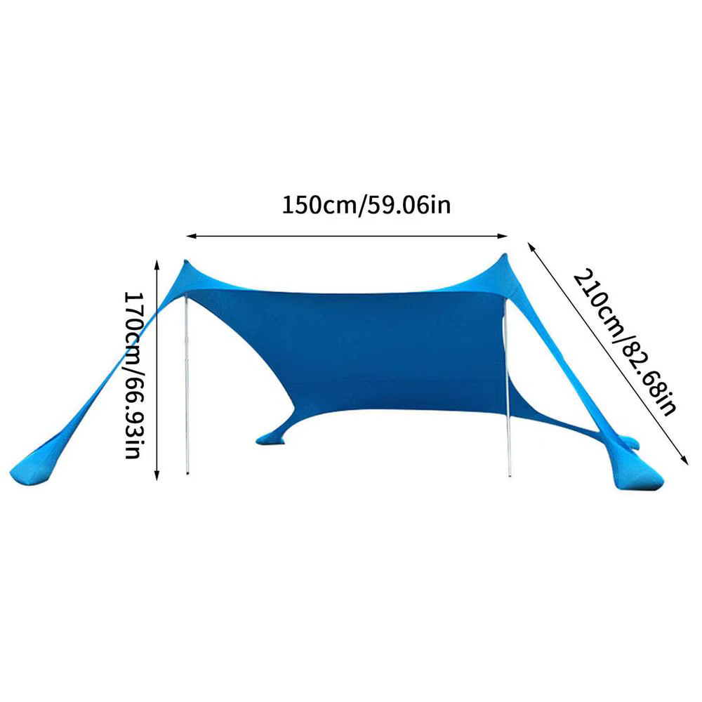 Tente de camping portable en Lycra pour extérieur, plage et pelouse, 200x160x160cm, protection solai
