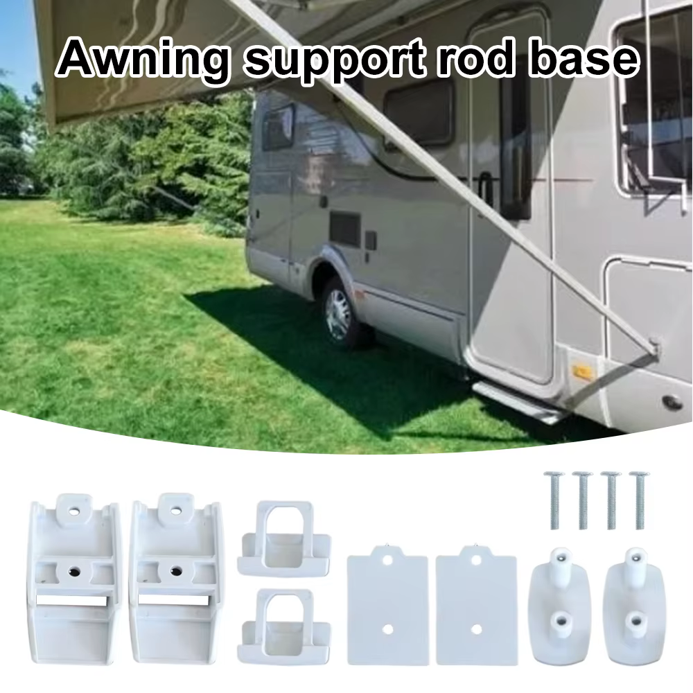 2 ensembles de supports muraux blancs pour pieds de store Fiamma F45s F80s F65 98655-176, accessoire