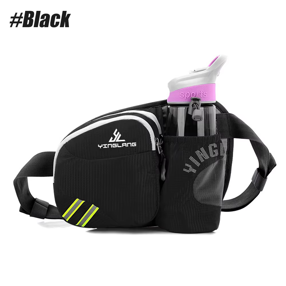 Sac banane avec porte-bouteille d'eau, sac banane avec poches multiples, sac banane décontracté de g