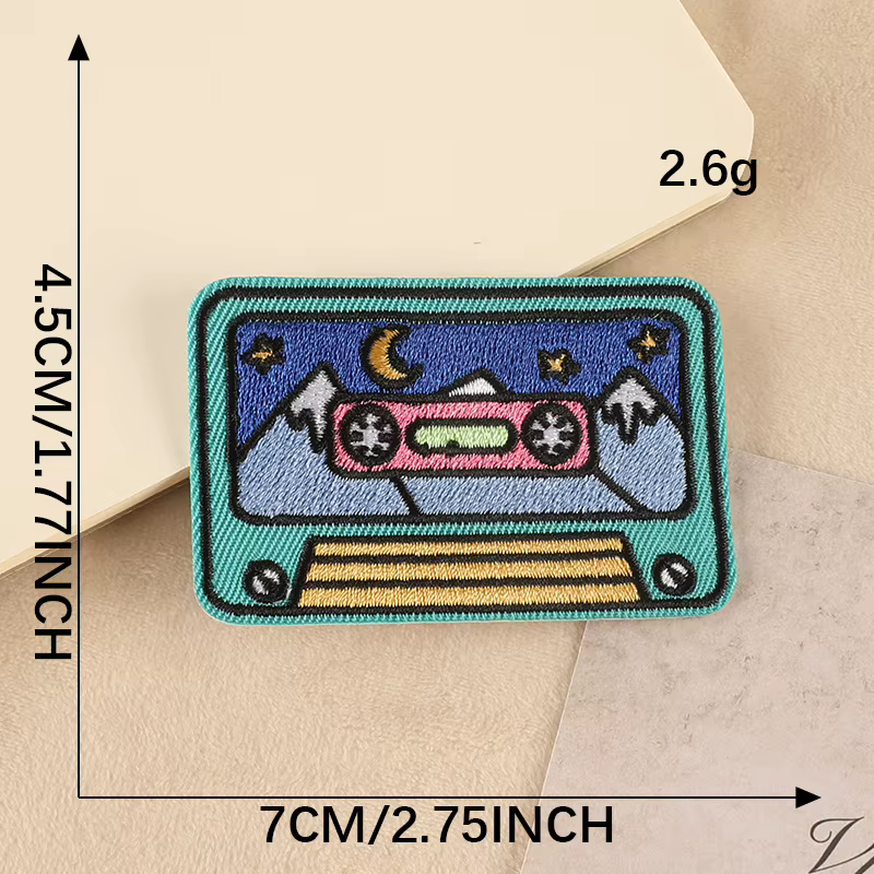 New Fashion Clothing Accessories Embroidery Camera Series Cartoon Patch Handbook DIY Luggage Decorat