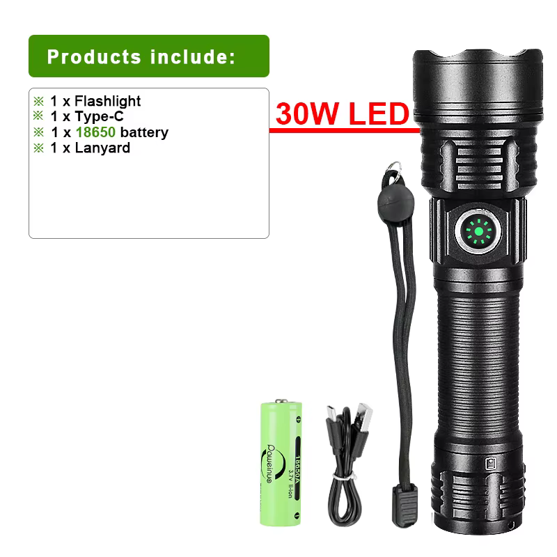 10000LM lampe de poche LED lampe de poche tactique militaire longue portée 3000M torche LED Ultra pu