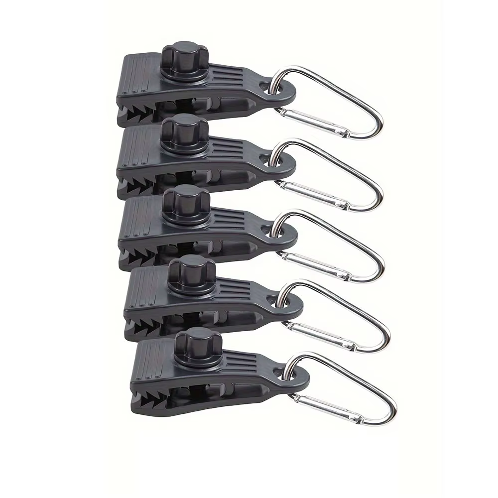 1 ensemble de clips de tente d'extérieur, clips de fixation de bâche, clips renforcés coupe-vent, cl