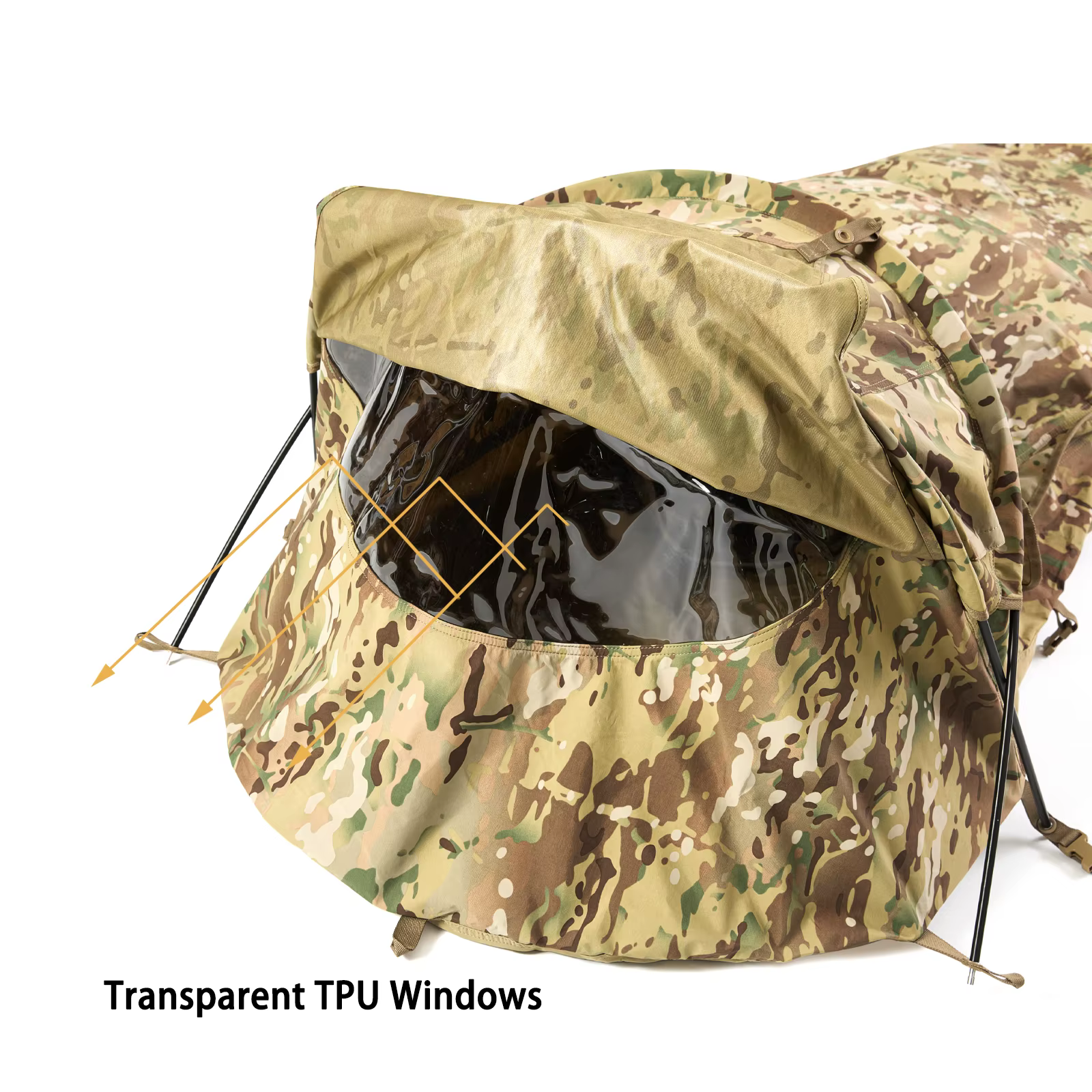 Tente militaire Hideaway Bivy légère et étanche, compacte, unipolaire, pour randonnée et randonnée