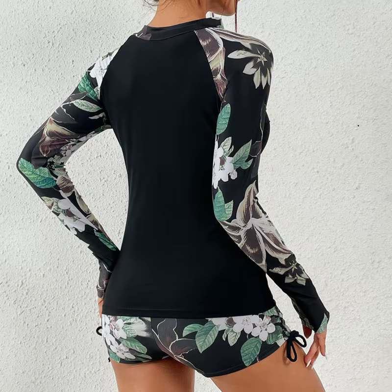 Maillot de bain femme à manches longues maillots de bain sport surf Tankini ensemble maillots de bai