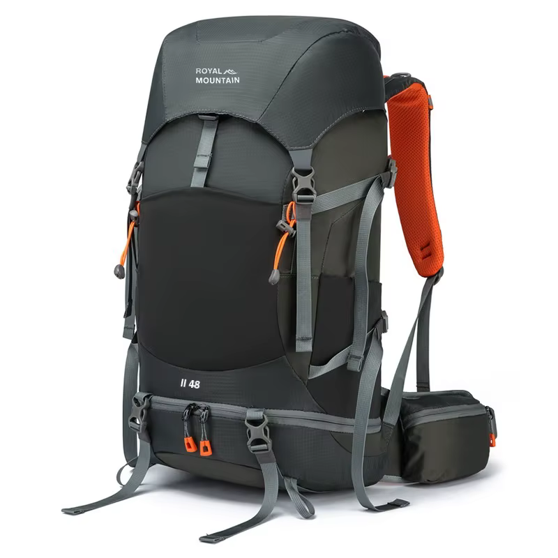 Sac à dos de camping 48L pour hommes, sac de voyage de grande capacité, sac à bandoulière pour Sport