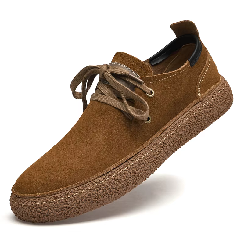 Baskets d'extérieur en cuir véritable Nubuck, chaussures Oxford de haute qualité, décontractées, con