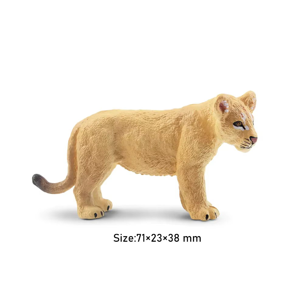 Mini figurines debout pour enfants, jouets de simulation, Cub discutant quelque part, jouet modèle a