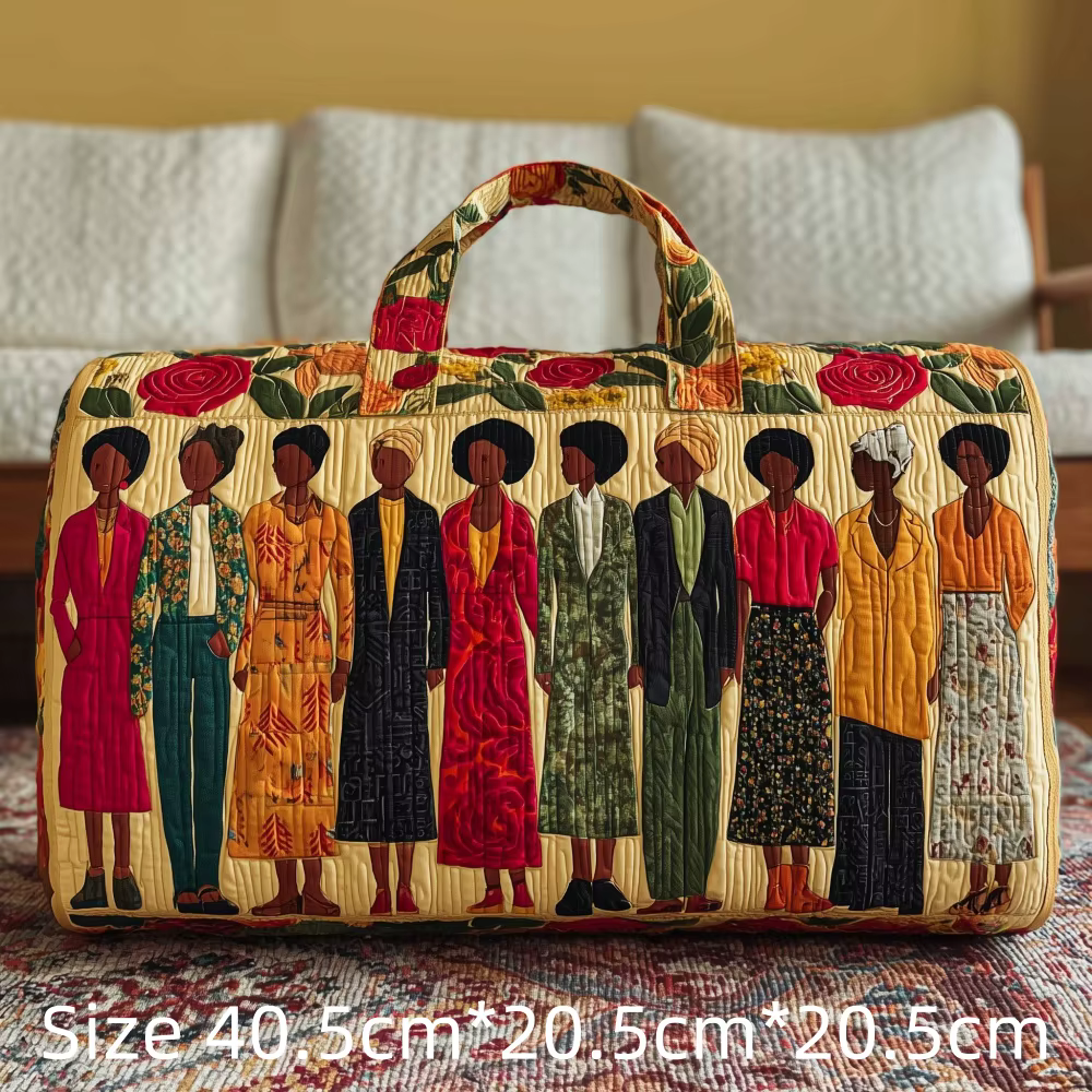 Sac fourre-tout matelassé 3D pour femmes, motif tribal africain coloré, sacs de sport, de festival, 