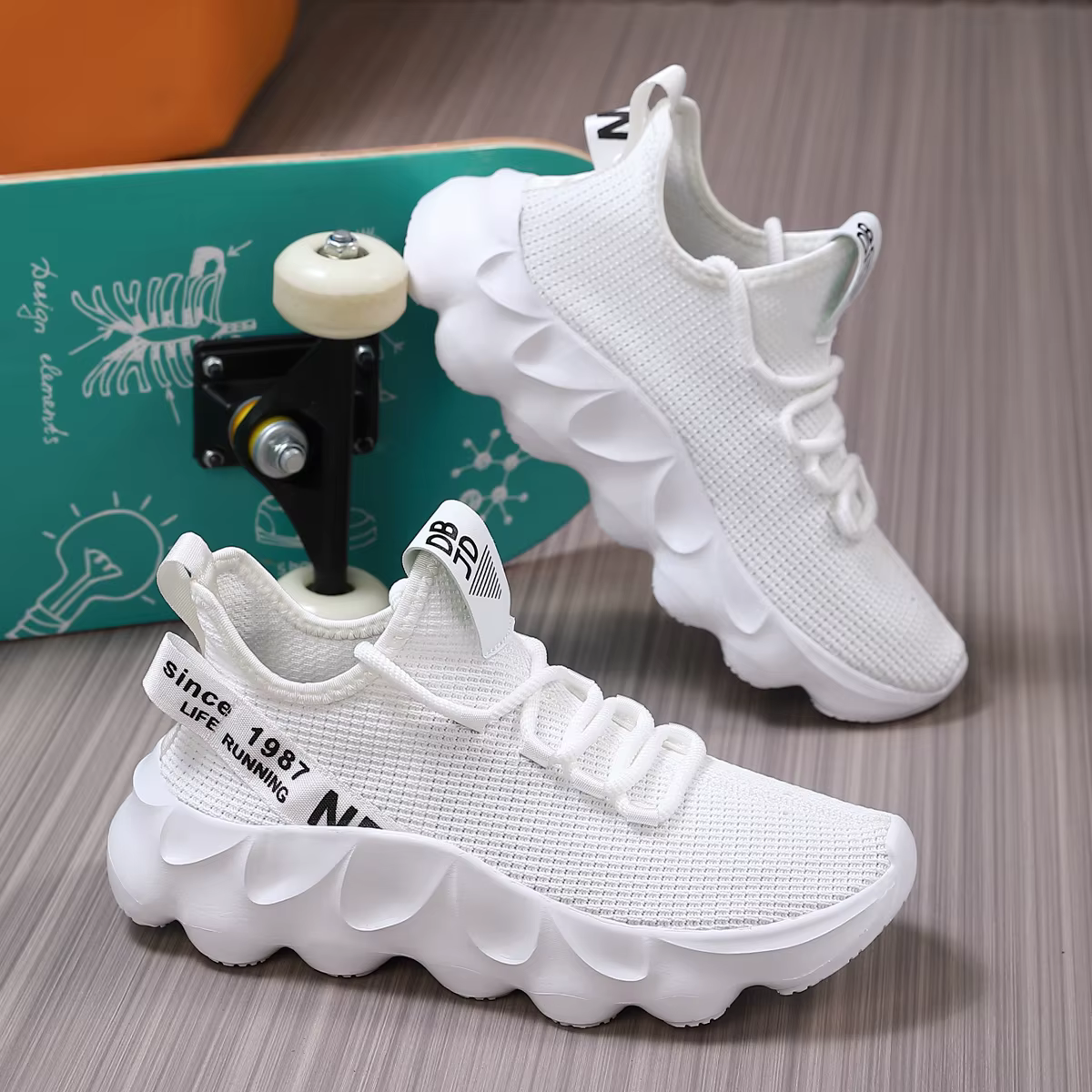 Chaussures de randonnée et de course pour hommes, grande taille, confortables, décontractées, polyva