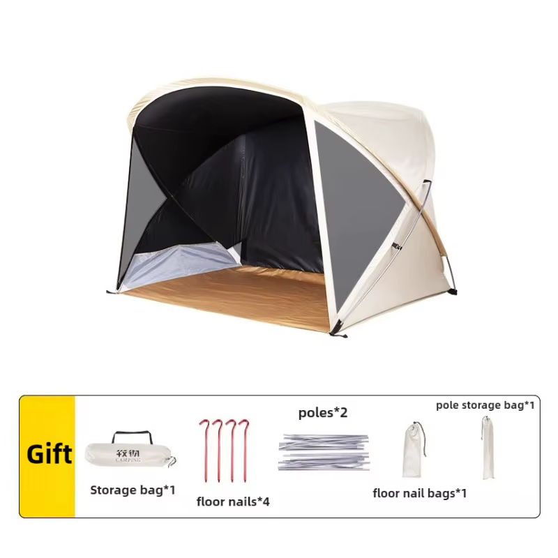 Tentes de plage pare-soleil souples pour l'extérieur, Double bord de mer, voyage, Portable, pliable,