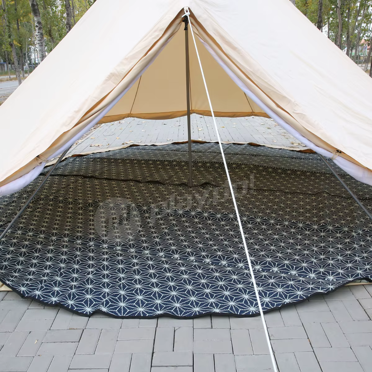 Tapis de sol de luxe en toile de coton imperméable de 5 m pour tente cloche – Offre spéciale pour le