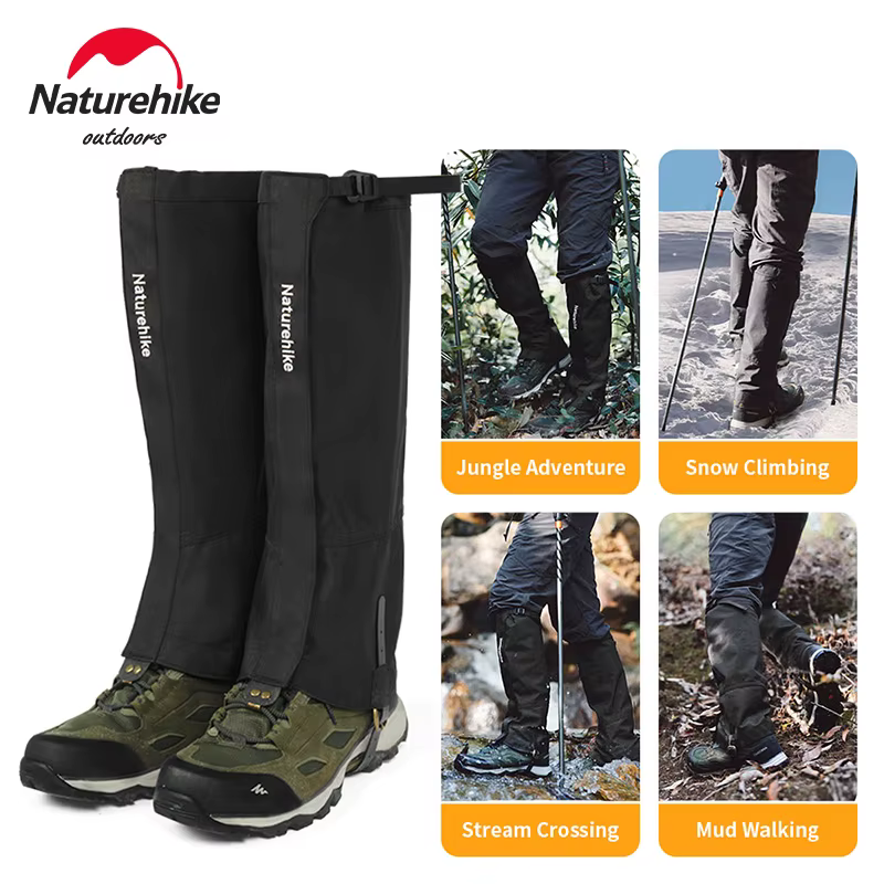 Naturehike – guêtres chauffe-jambes imperméables pour chaussures d'escalade, guêtres de neige pour r