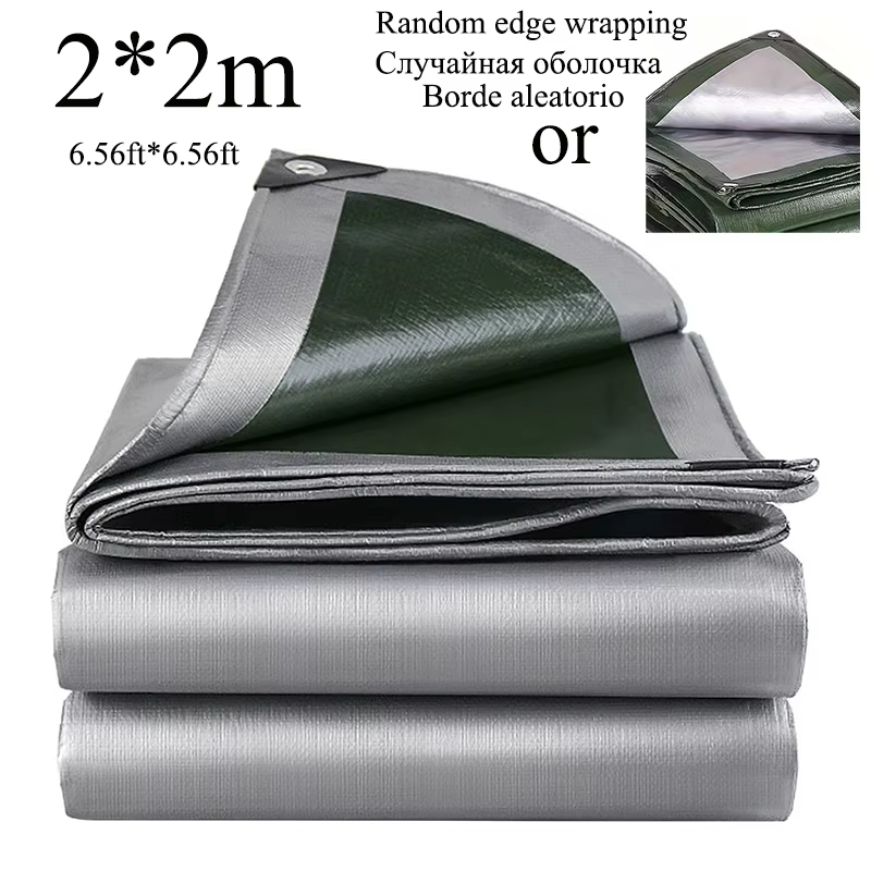 Grande bâche 3*3 4 5 6 4m × 4 8 10 20, bâche de tente étanche, couverture de pluie de jardin, bloc U