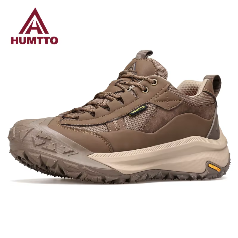 HUMTTO-Bottes de randonnée en cuir pour hommes, Baskets de sport, Chaussures de marche, Escalade, Tr
