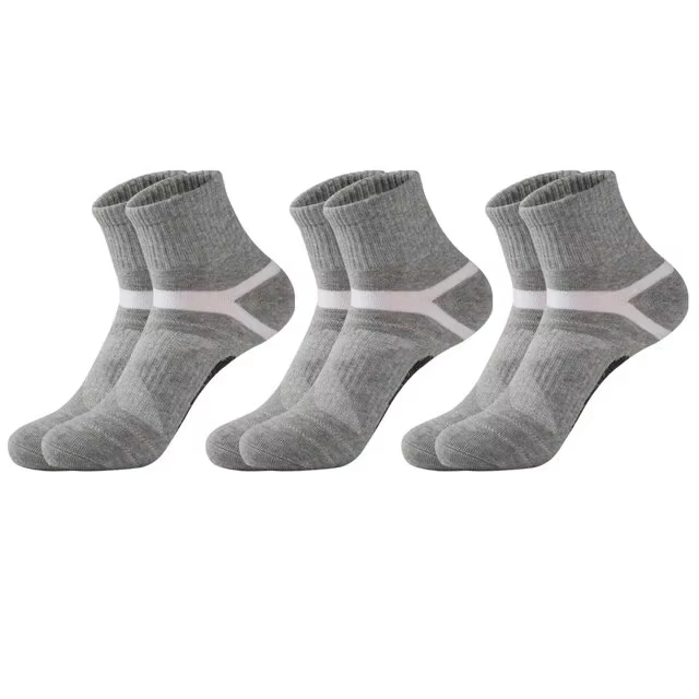 3 paires de chaussettes pour hommes randonnée noir sport basket-ball chaussettes décontracté doux co