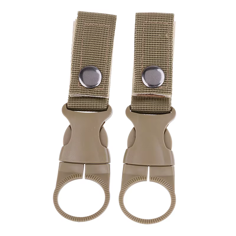 2 pièces porte-bouteille d'eau escalade mousqueton ceinture sac à dos cintre crochets pince multifon