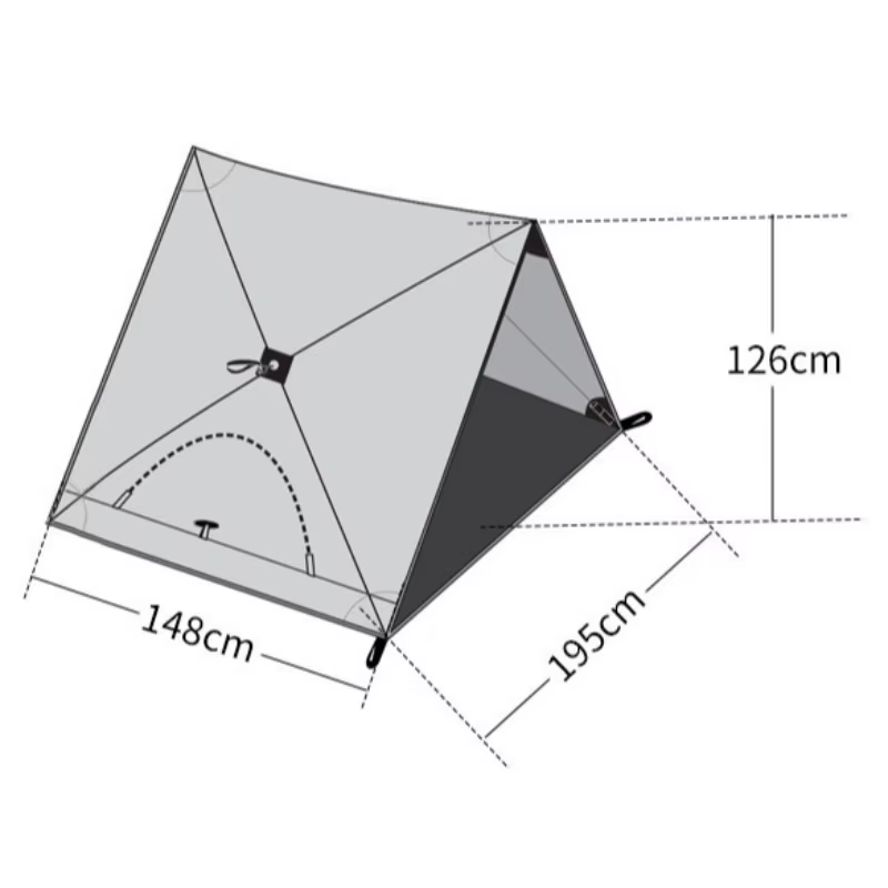 Triangle ouverture automatique rapide tente Portable léger parc pique-nique parasol tente de Camping