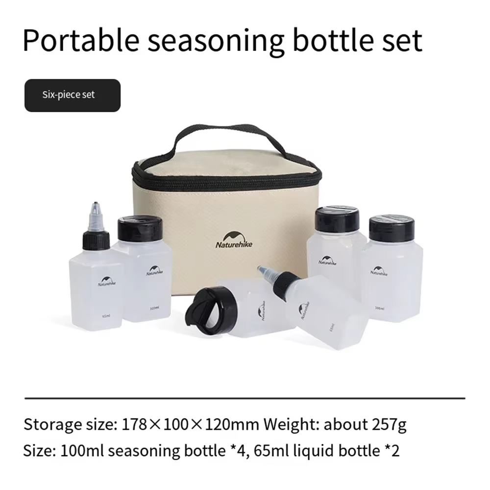 Accessoires de Camping barbecue en plein air pique-nique 6/8 pièces ensemble de pots de stockage d'é
