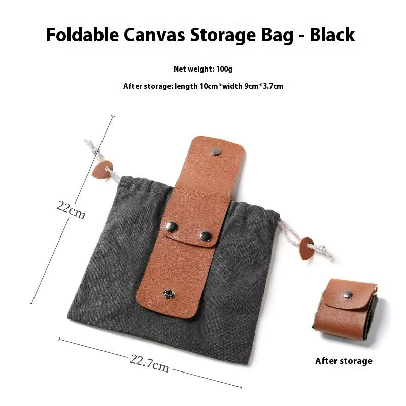 Bushcraft – pochette de recherche de nourriture, 1 pièce, sac pliable en toile pour un rangement pra