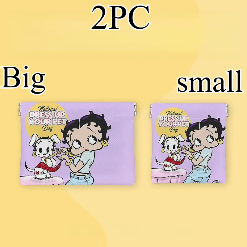 Sac de rangement Betty Boop créatif et élégant avec des imprimés de dessins animés, mignon et fémini