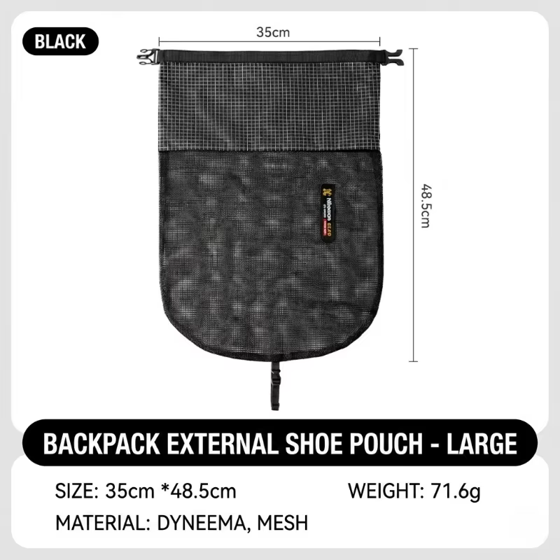 Pochette à chaussures portable pour sac à dos - Organisateur respirant et anti-poussière pour le tre