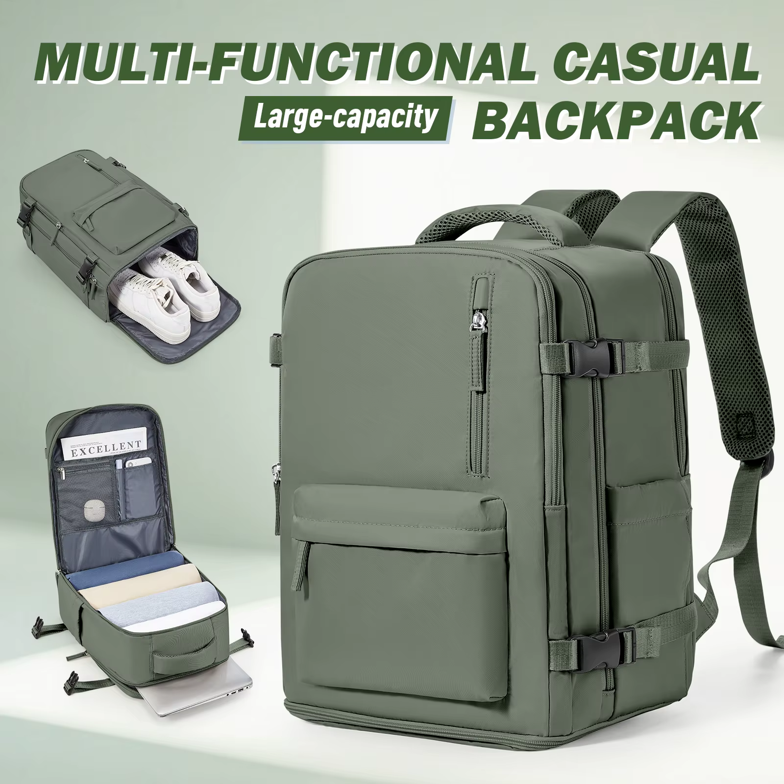 Sac à dos de cabine 45x36x20 Easyjet, sac de cabine pour avion, sac à dos pour femmes et hommes, gra