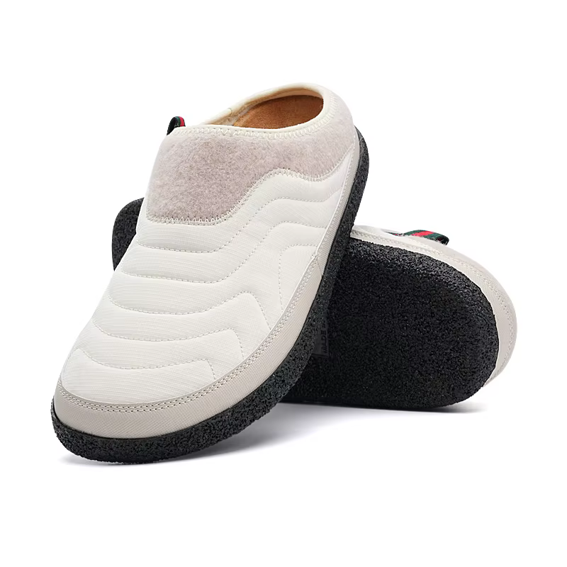 Chaussons de jardin imperméables pour hommes et femmes, chaussures à enfiler décontractées, coton ch