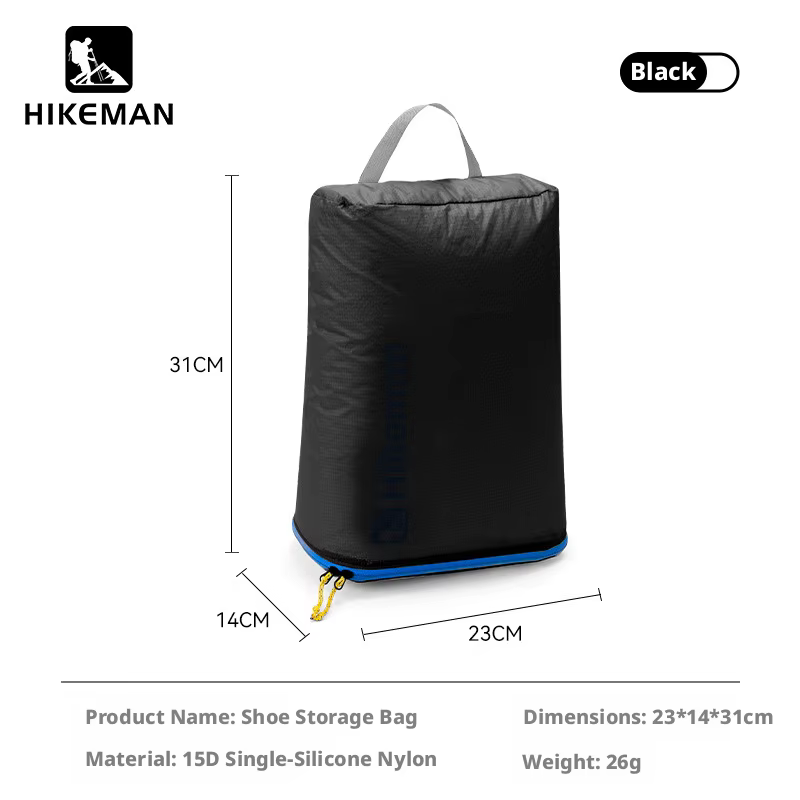 Sac de rangement pour chaussures de camping Hikeman, sac portable pour voyages d'affaires, sac à cha