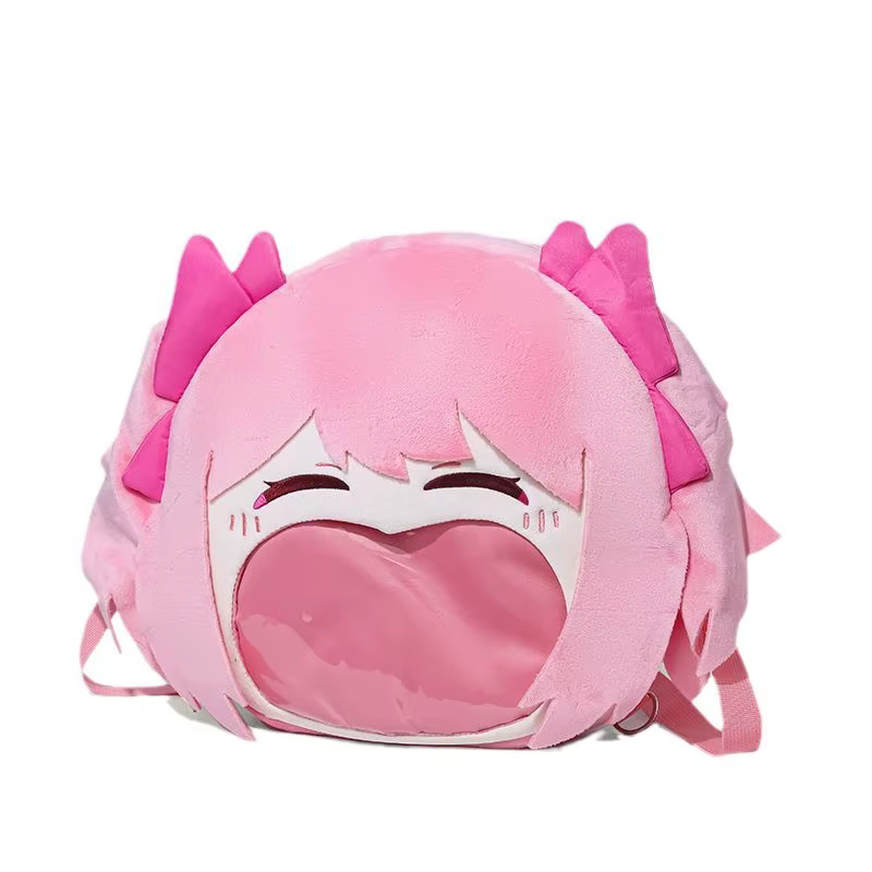 Mahou Shoujo Madoka Magica peluche Itabag sac à dos Anime Transparent grande bouche sac Kawaii sac à