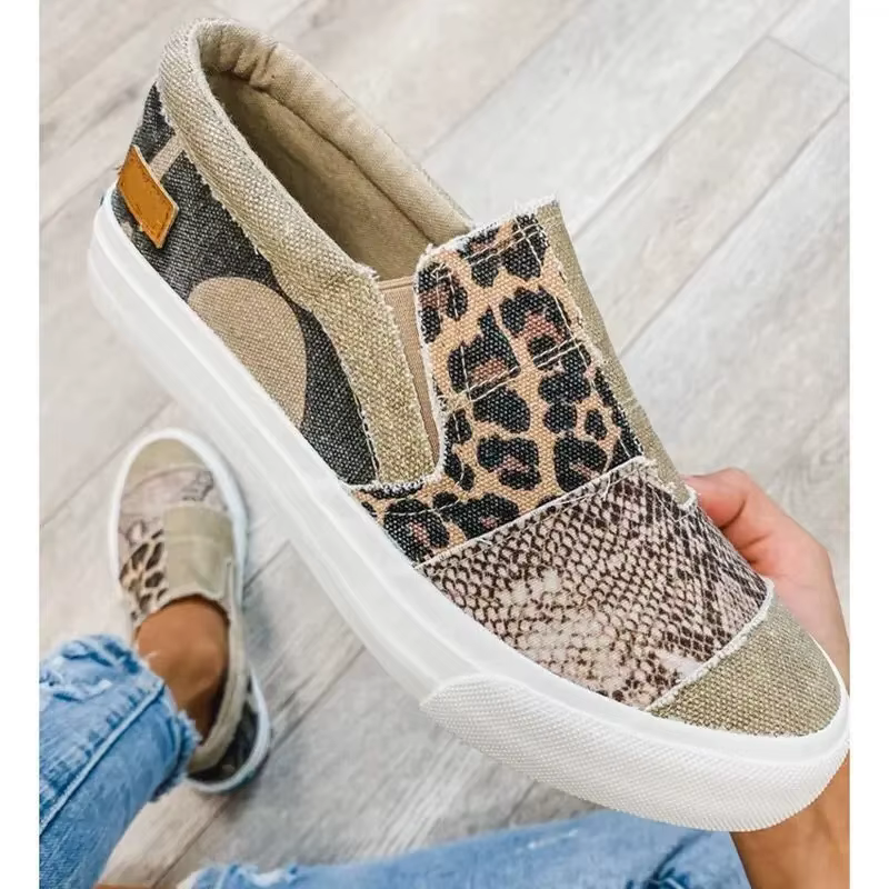 Chaussures décontractées pour femmes grandes tailles Canva, nouvelle collection automne, à semelle p