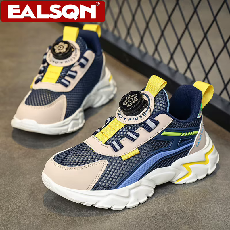 Chaussures de sport pour enfants, chaussures de sport décontractées respirantes en maille pour garço